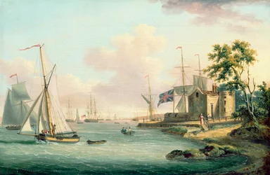 Ansicht des Royal Yacht Squadron, Isle of Wight